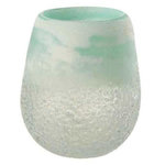 Paris Prix Photophore en Verre Design  Scavo  16cm Aqua