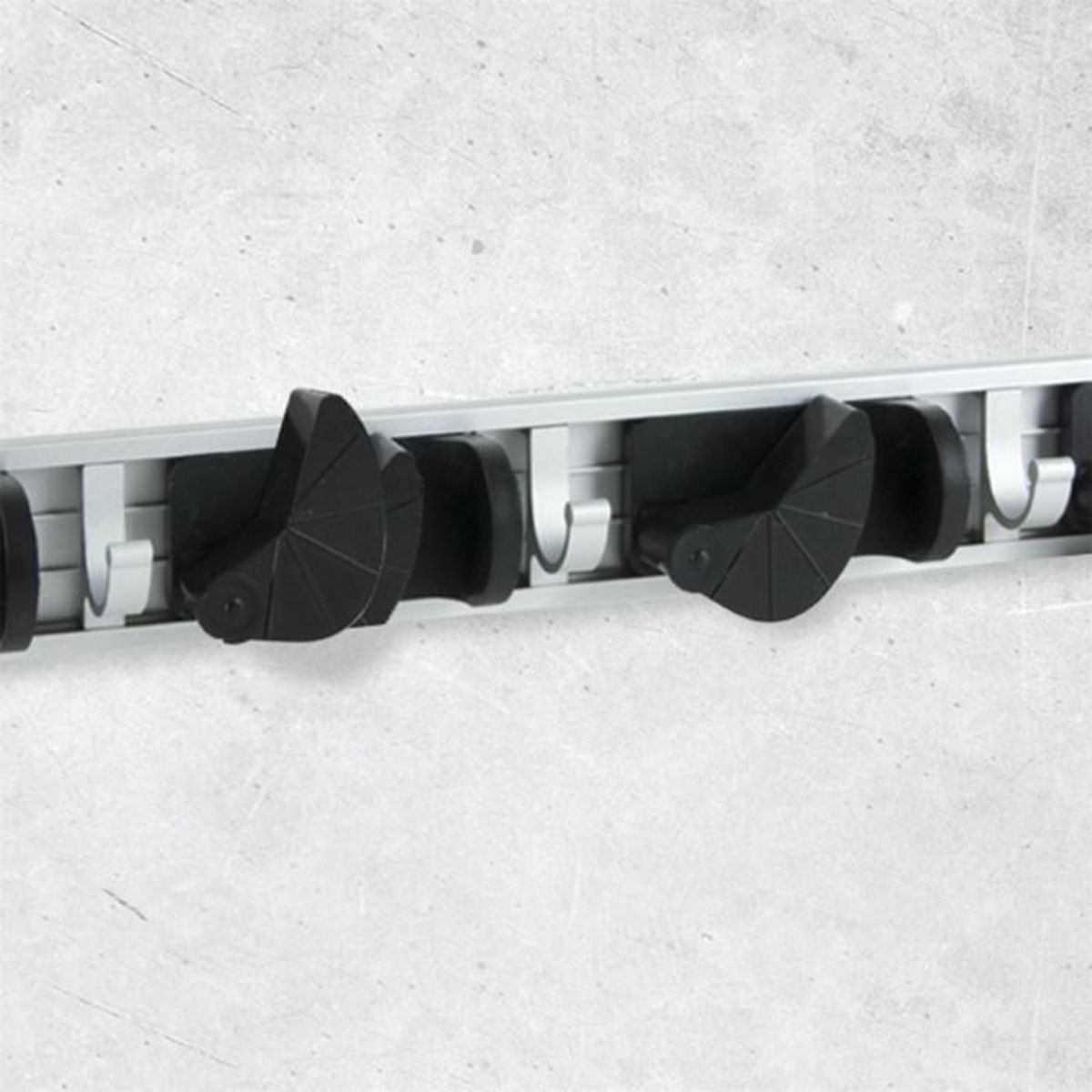 Paris Prix Barre 2 Crochets & 3 Patères  Accroche  26cm Gris