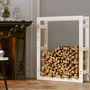 Voir la diapositive 3 : VIDAXL Support pour bois de chauffage Blanc 80x25x100 cm Bois de pin