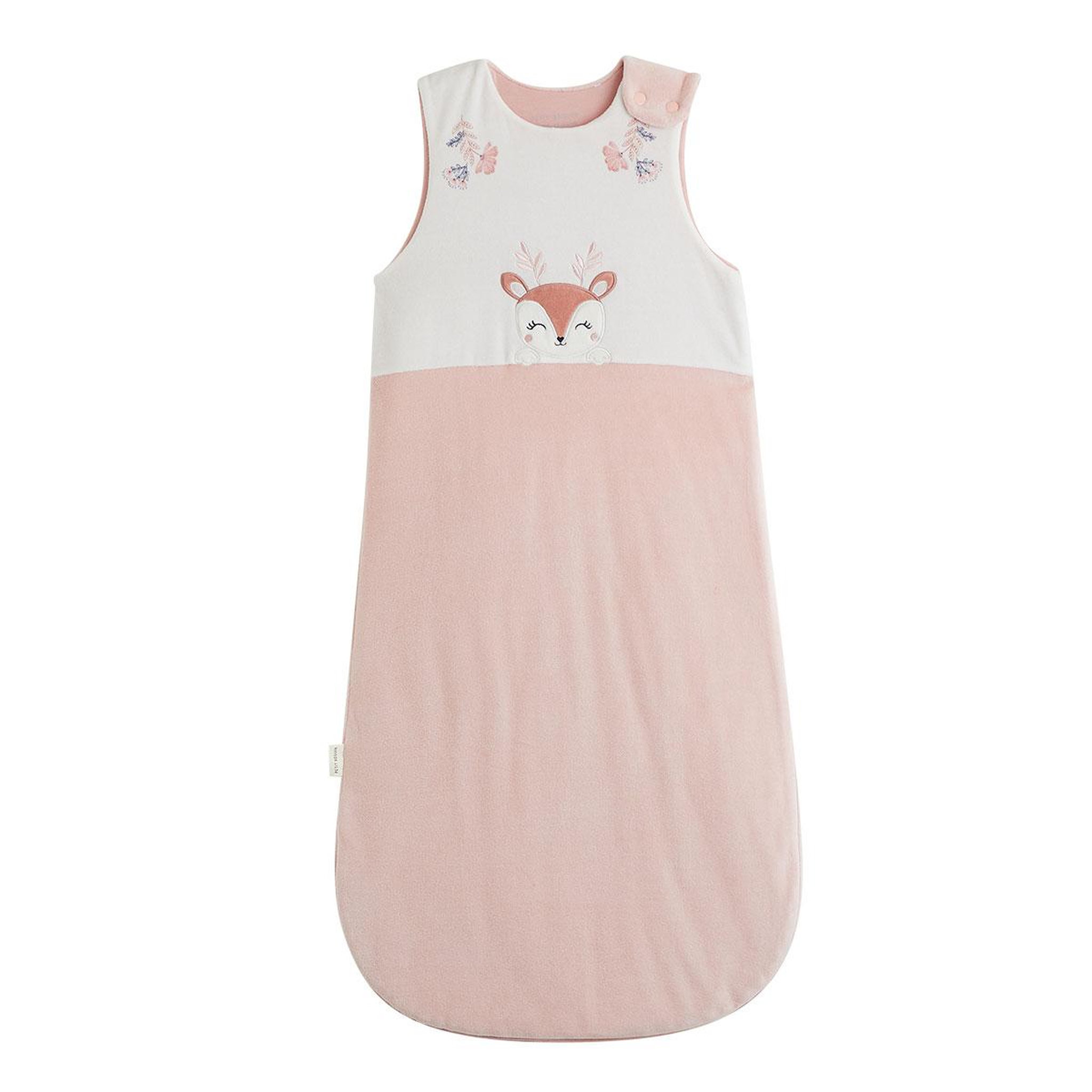 PETIT BEGUIN Gigoteuse d'hiver en velours cléo. Coloris disponibles : Rose