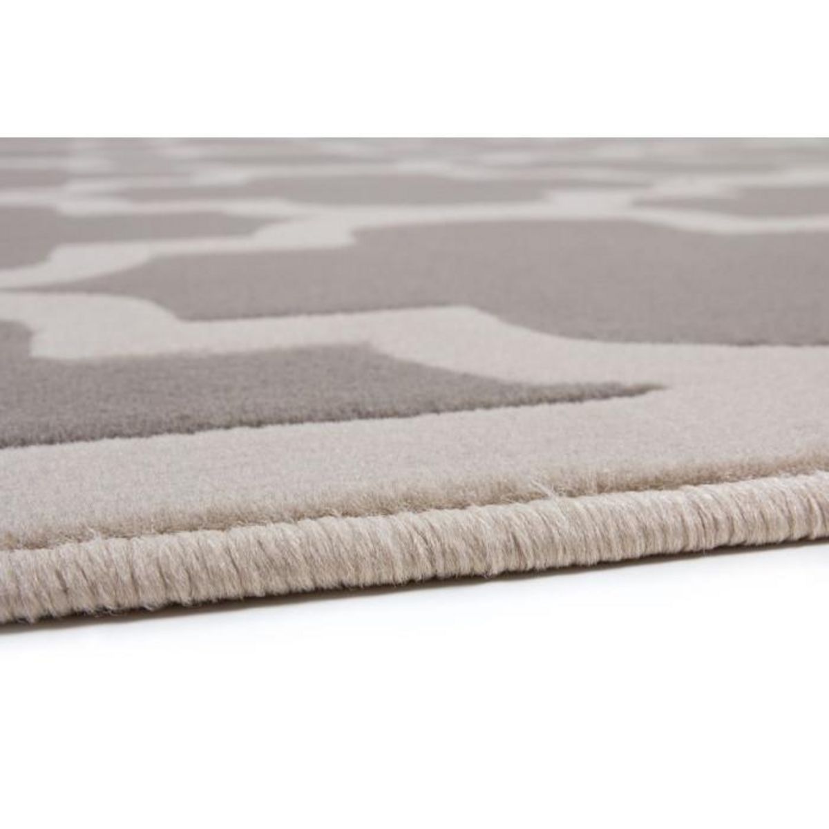 Paris Prix Tapis Vintage à Poils Courts  Manolya  Taupe