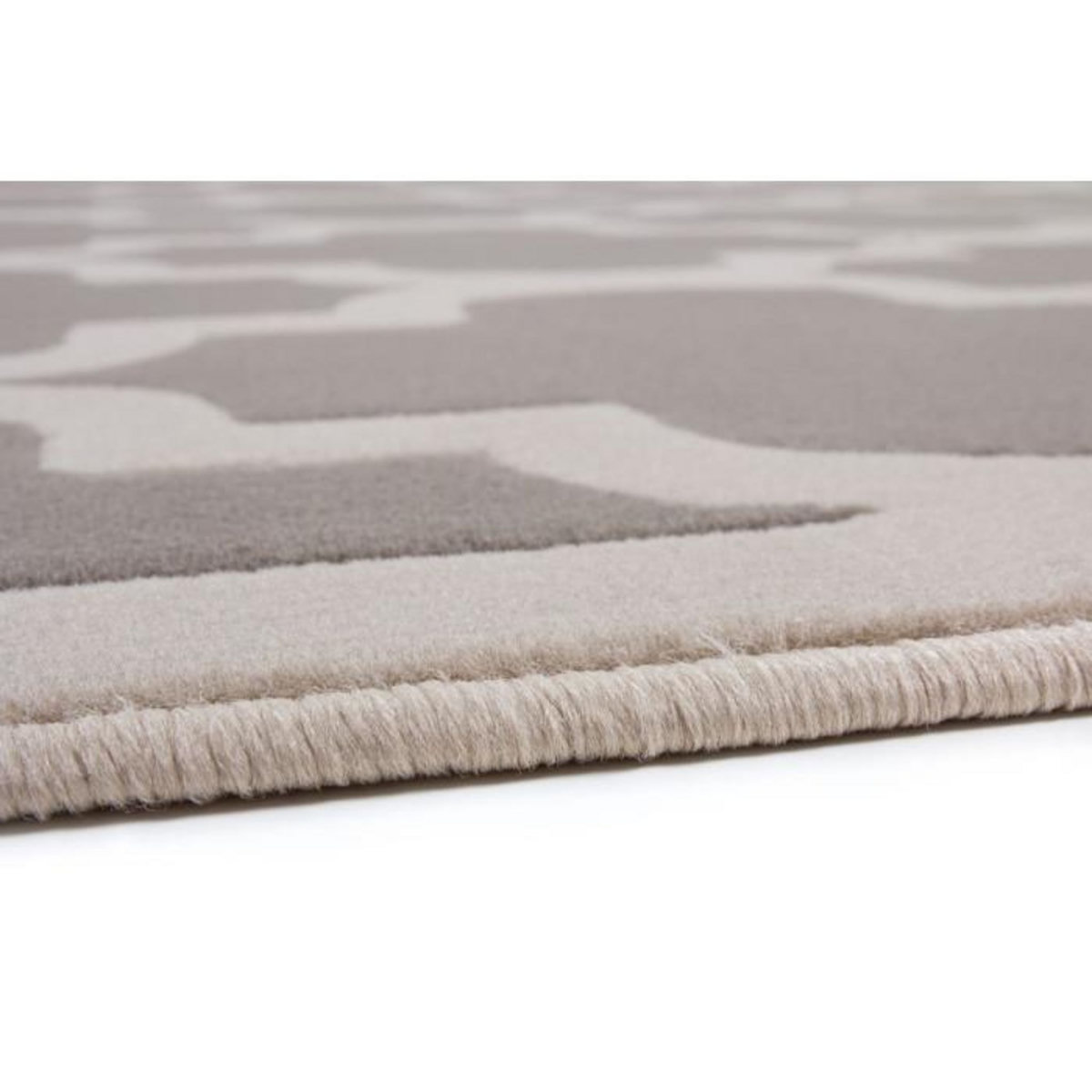 Paris Prix Tapis Vintage à Poils Courts  Manolya  Taupe