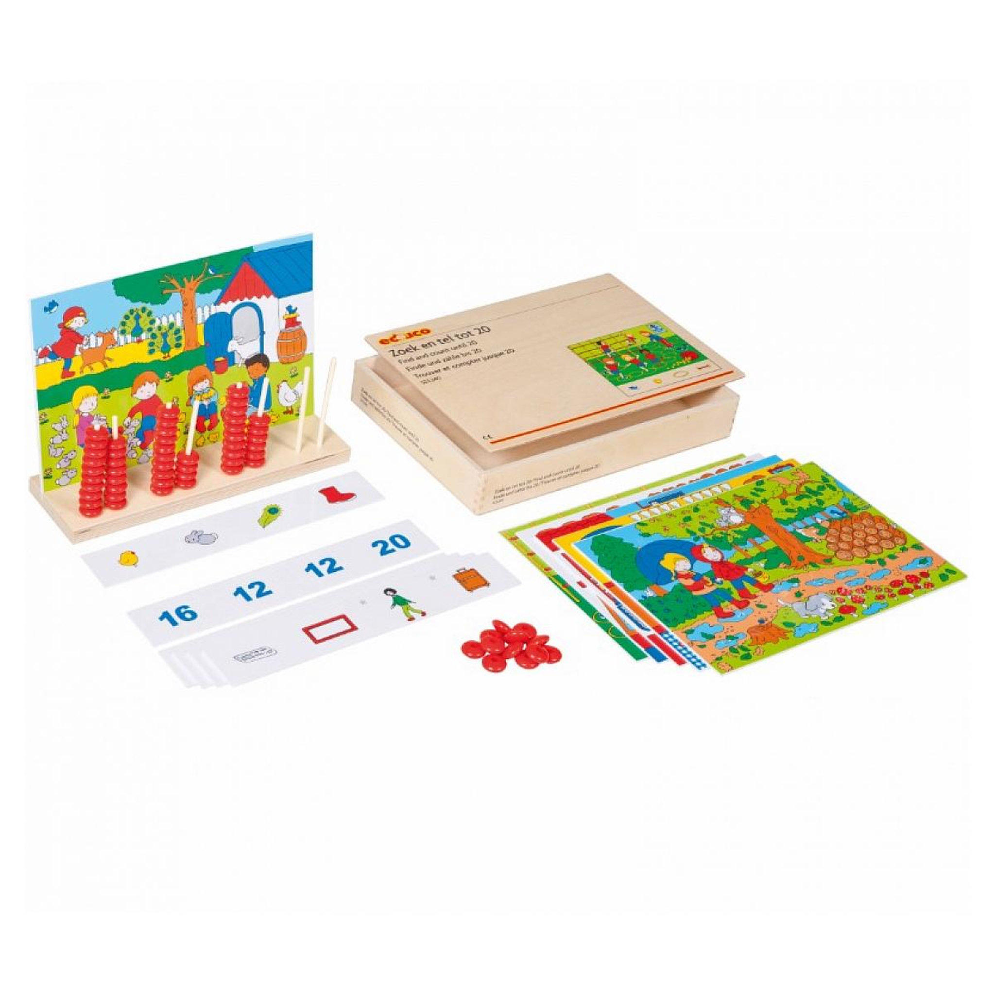 EDUCO Trouver et compter jusqu'à 20 - jeu Montessori