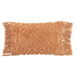 Paris Prix Coussin Déco Pompons  Amalia  40x78cm Corail