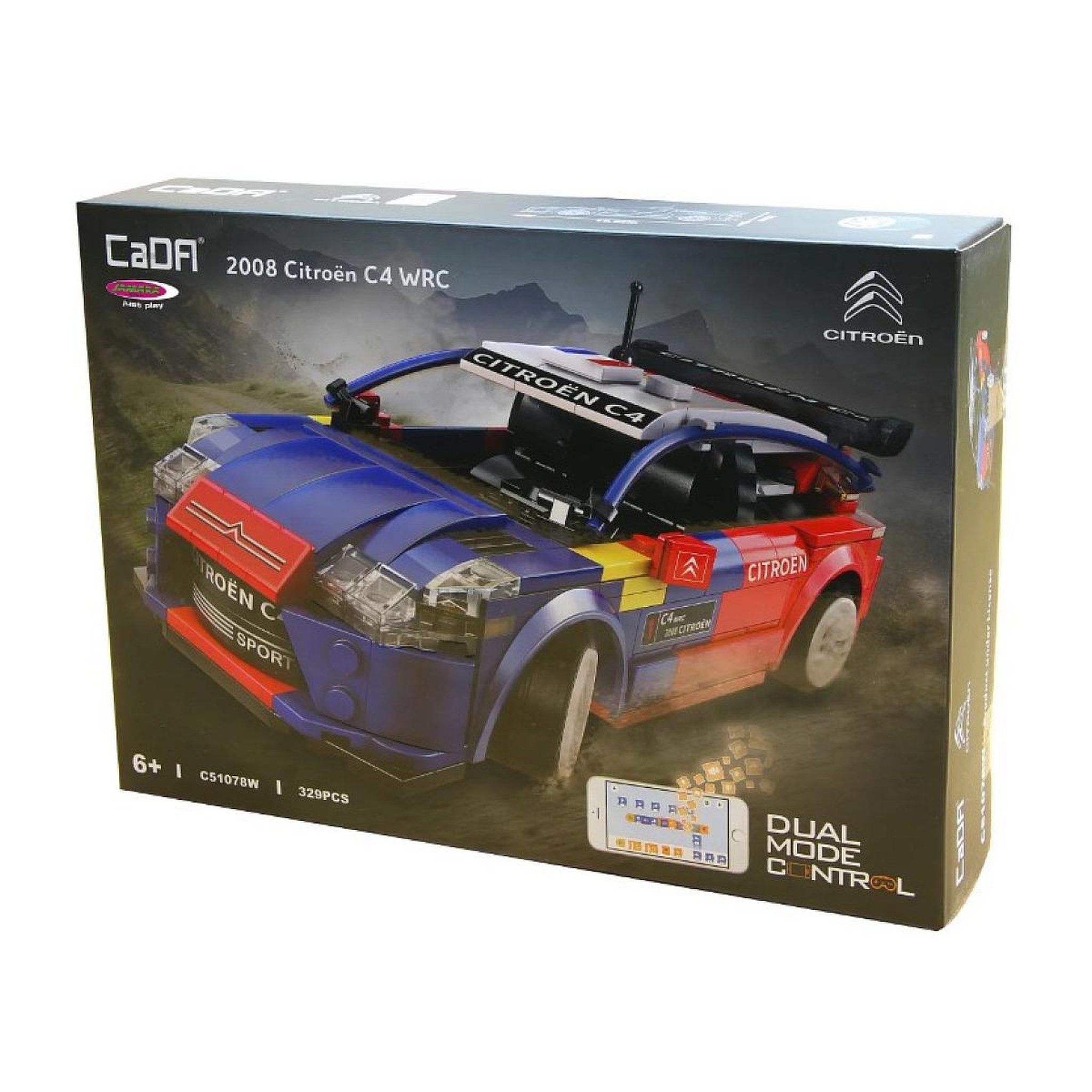 Voir la diapositive 3 : Jamara CaDA Citroën C4 WRC 2008 1:20 2,4GHz Bricks