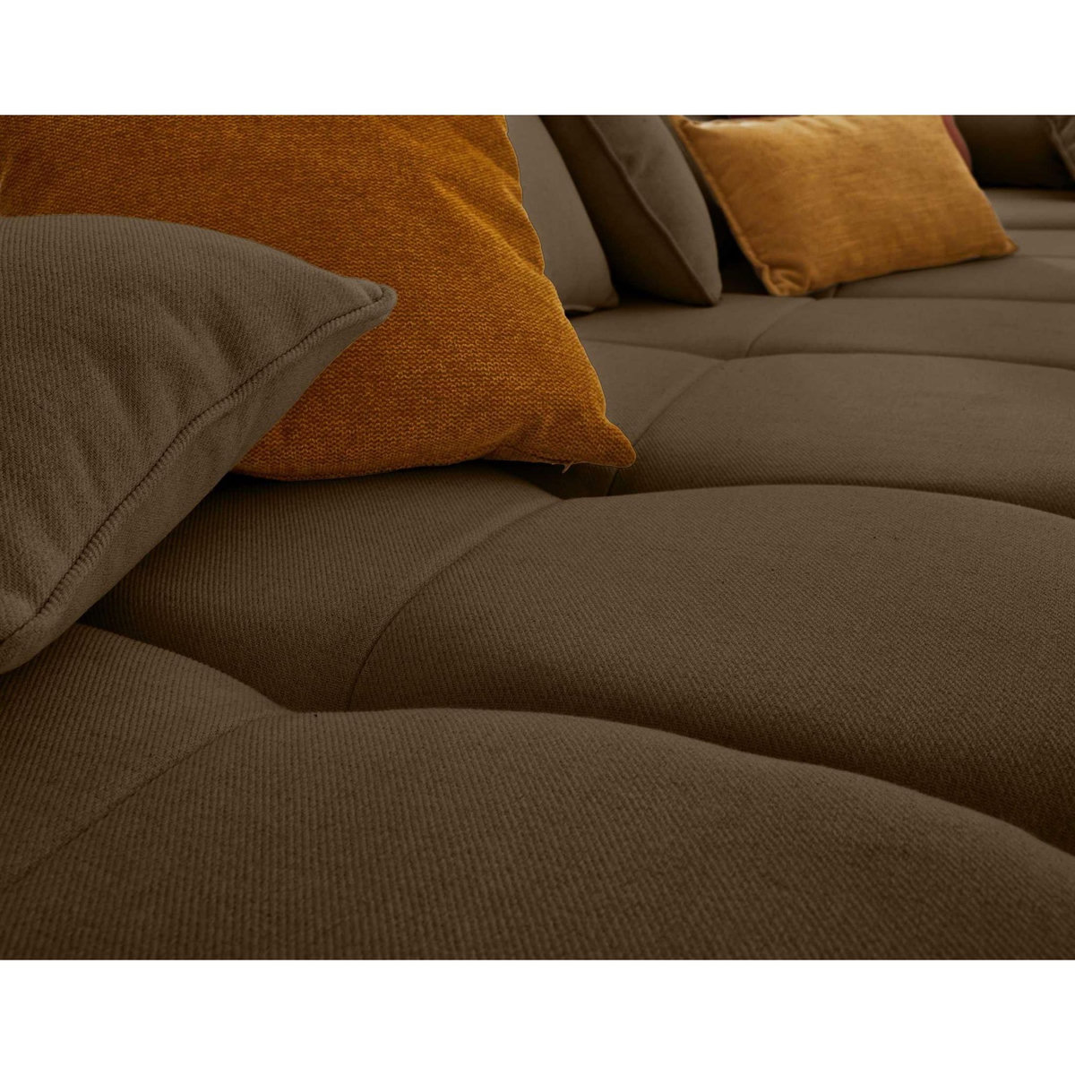 LISA DESIGN Caracas - canapé modulable d'angle droit - 5 places - en tissu