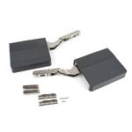 EMUCA SRL Compas Agile Smart pour porte relevable, 480 - 1250, Plastique gris antracite