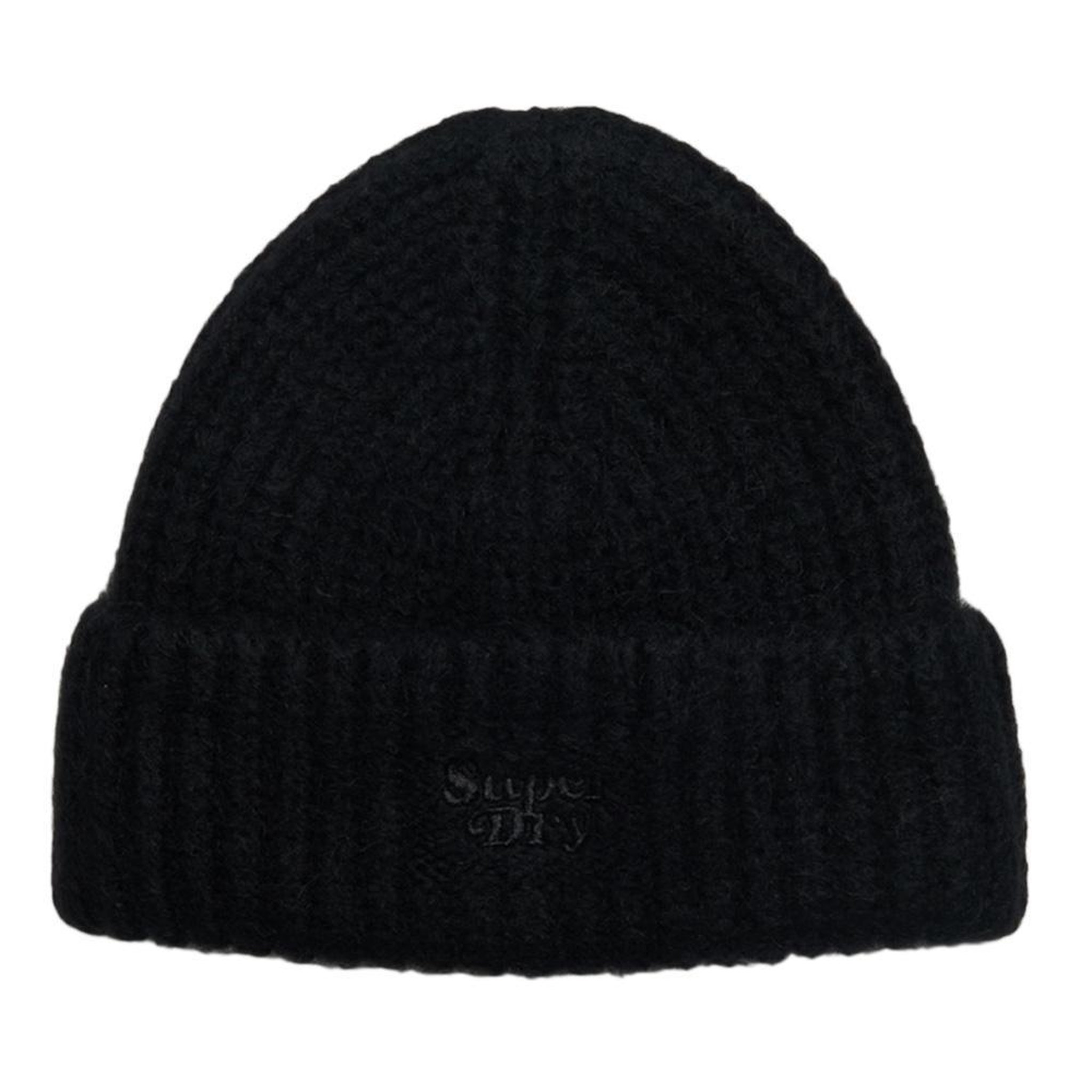 SUPERDRY Bonnet Noir Femme Superdry Rib Knit Beanie. Coloris disponibles : Noir