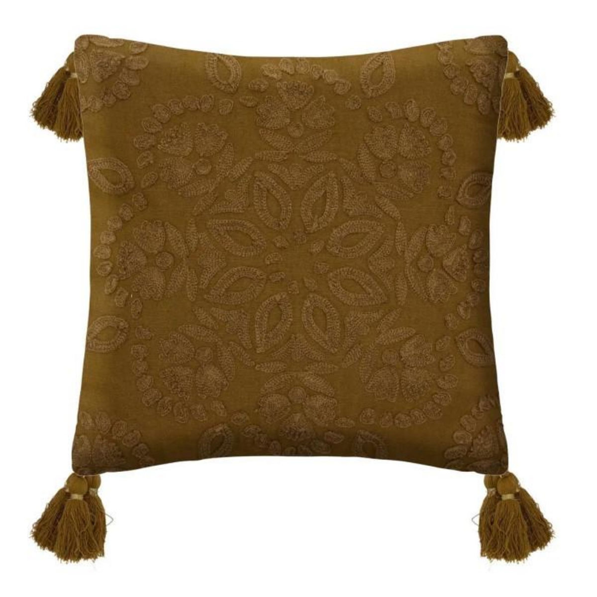 ATMOSPHERA Coussin Déco  Midnight Garden  40x40cm Mordoré