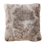 Paris Prix Coussin Imitation Fourrure  Antartic  45x45cm Choco