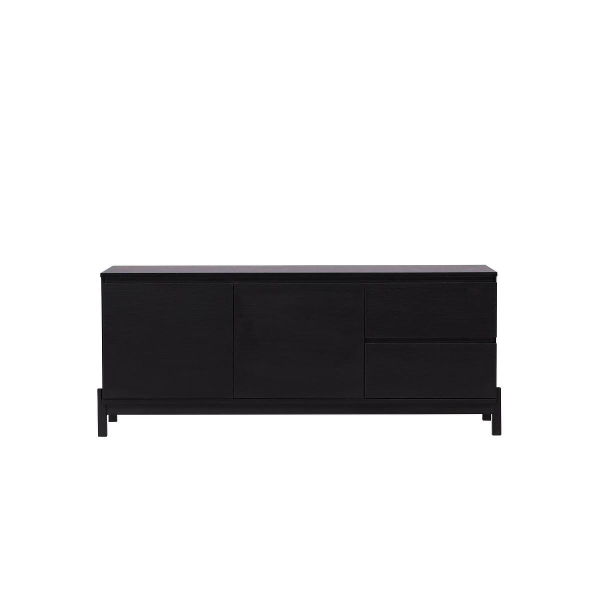 Voir la diapositive 5 : Paris Prix Meuble tv 2 portes & 2 tiroirs  corpus  138cm noir