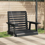 VIDAXL Chaise balançoire de jardin chaînes en metal bois massif sapin