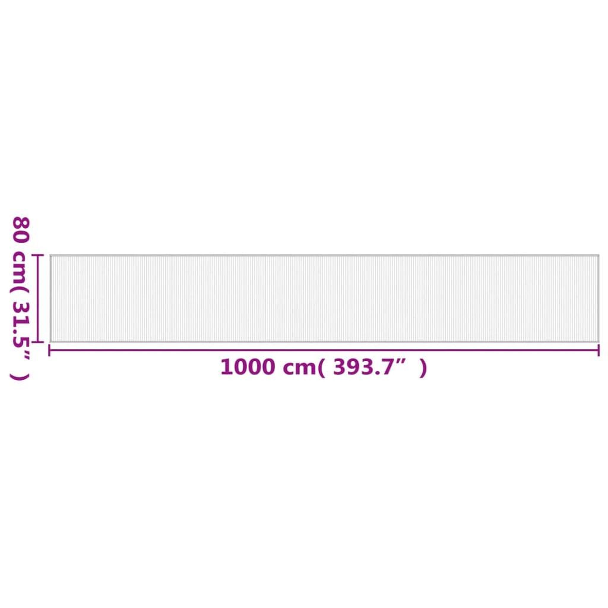 Voir la diapositive 6 : VIDAXL Tapis rectangulaire marron fonce 80x1000 cm bambou