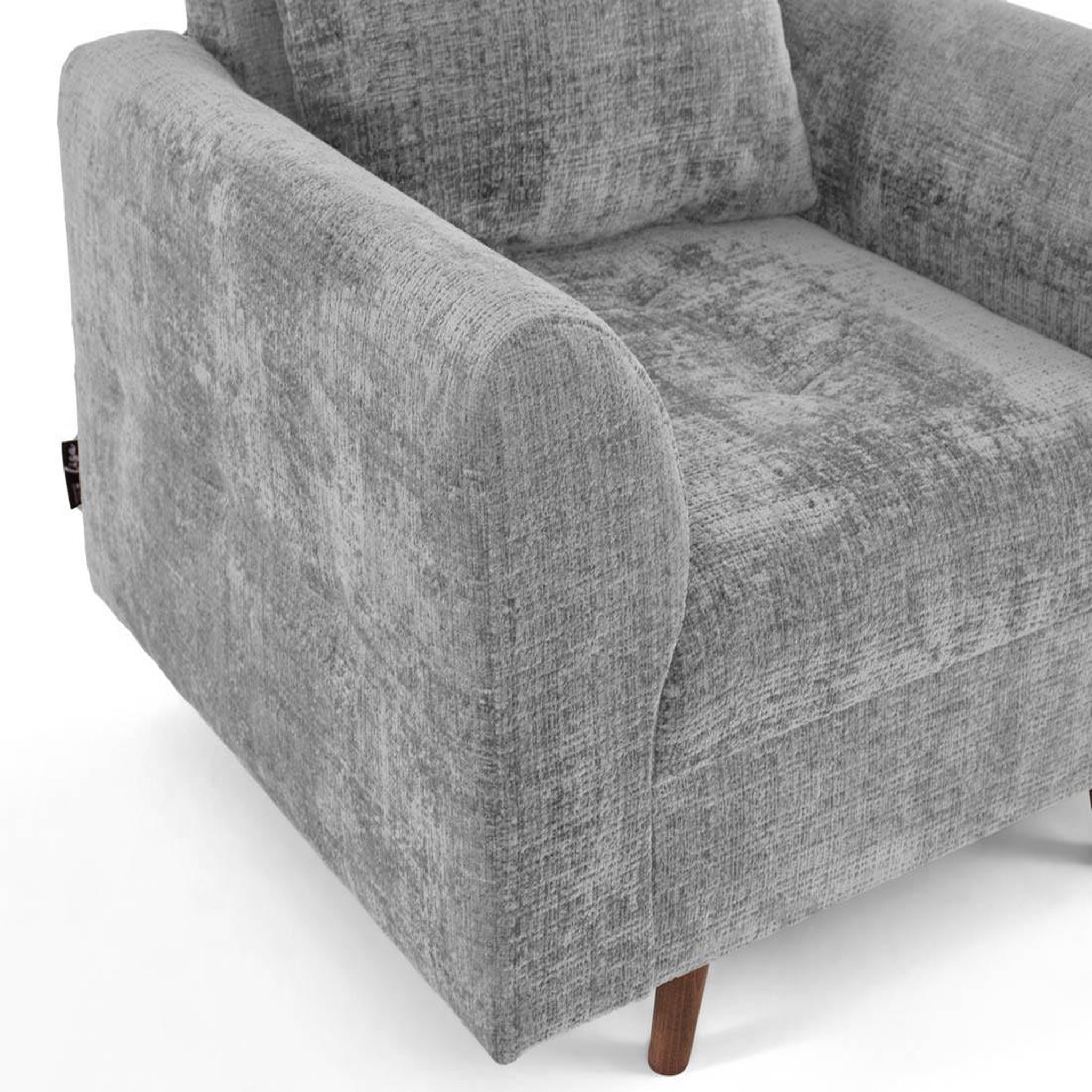 Voir la diapositive 5 : LISA DESIGN Rune - fauteuil en velours texturé
