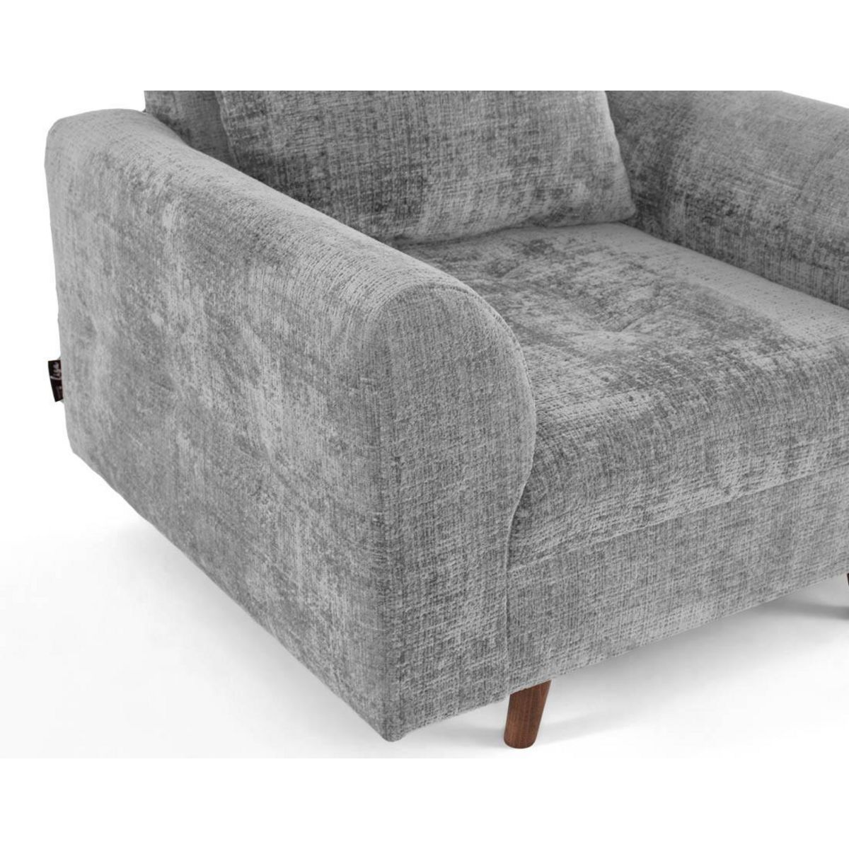 LISA DESIGN Rune - fauteuil en velours texturé