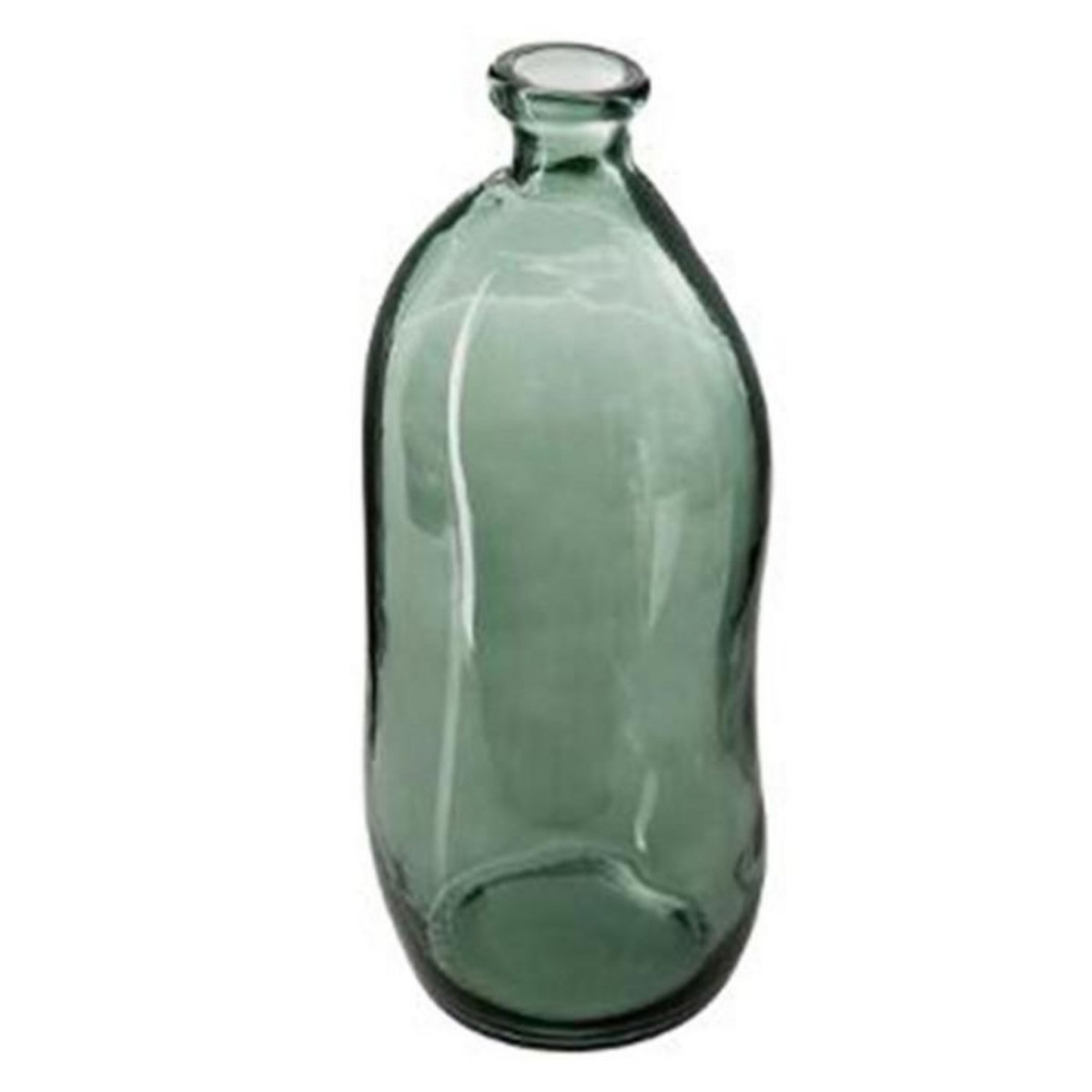ATMOSPHERA Vase en Verre Recyclé  Bouteille  51cm Kaki