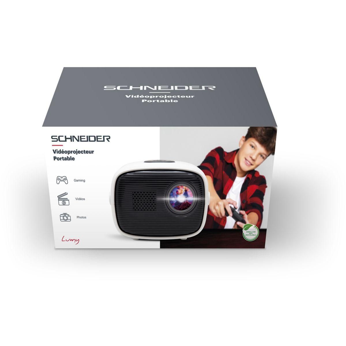 SCHNEIDER Mini vidéoprojecteur VP115 Blanc