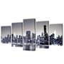Voir la diapositive 1 : VIDAXL Set de toiles murales imprimees Horizon de New York monochrome