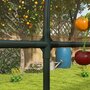 OUTSUNNY Serre de jardin serre à tomates dim. 6L x 1,23l x 1,71H m acier thermolaqué vert PE haute densité transparent