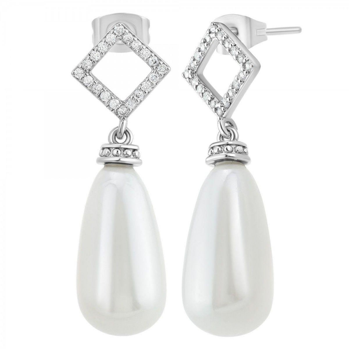 SC CRYSTAL Boucles d'oreilles par SC Crystal ornées de Zirconium