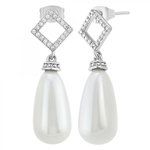 SC CRYSTAL Boucles d'oreilles par SC Crystal ornées de Zirconium