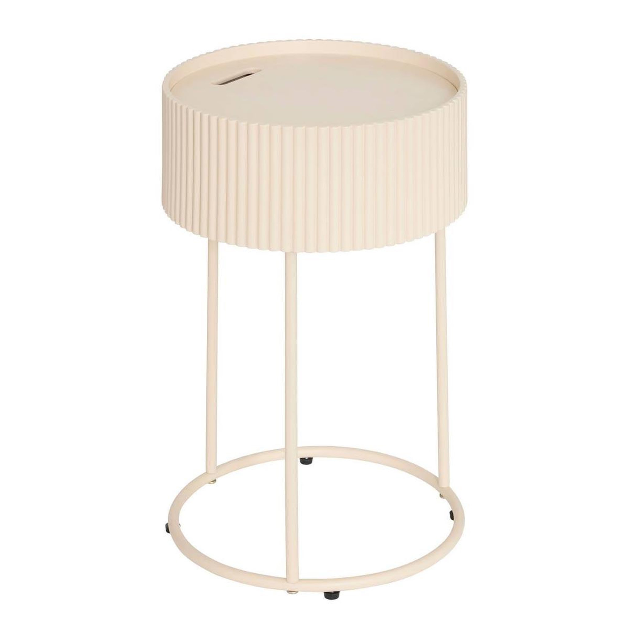 ATMOSPHERA Table d'Appoint Avec Rangement  Juna  48cm Beige