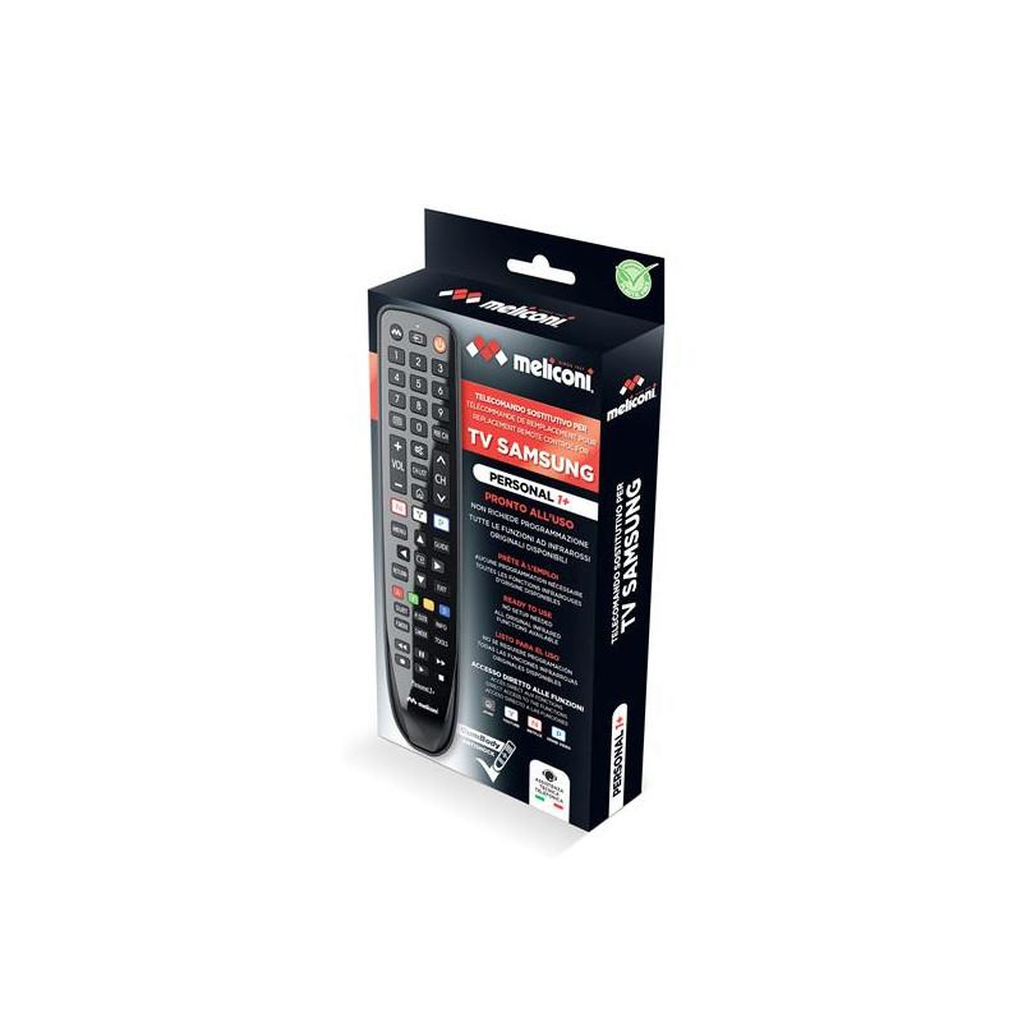 Voir la diapositive 2 : Meliconi TELECOMMANDES GAMME GUMBODY PAR MARQUE SAMSUNG MELICONI - PERSONAL1+