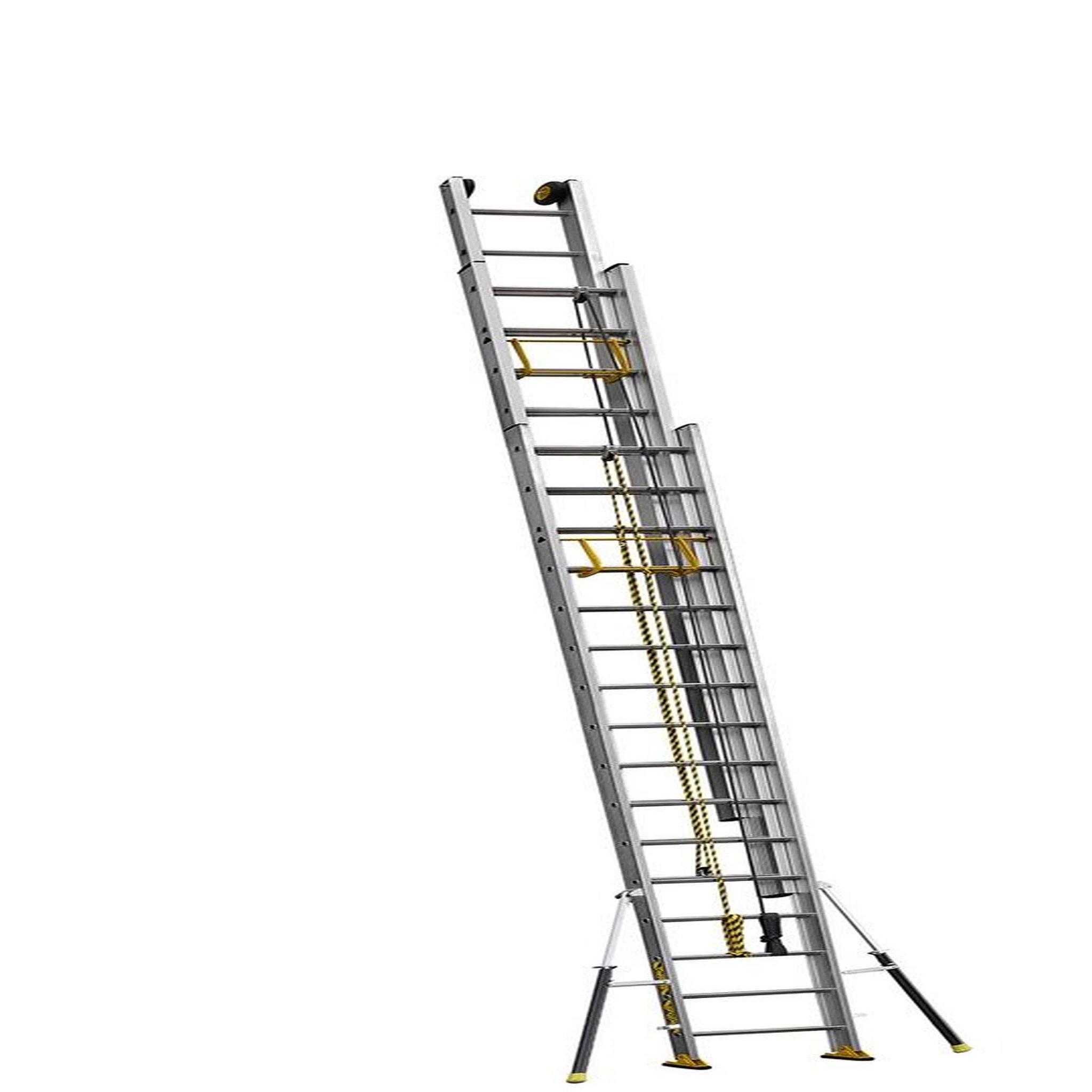 Centaure Echelle coulissante 3 plans à corde C3 STAB' 4m90/12m35