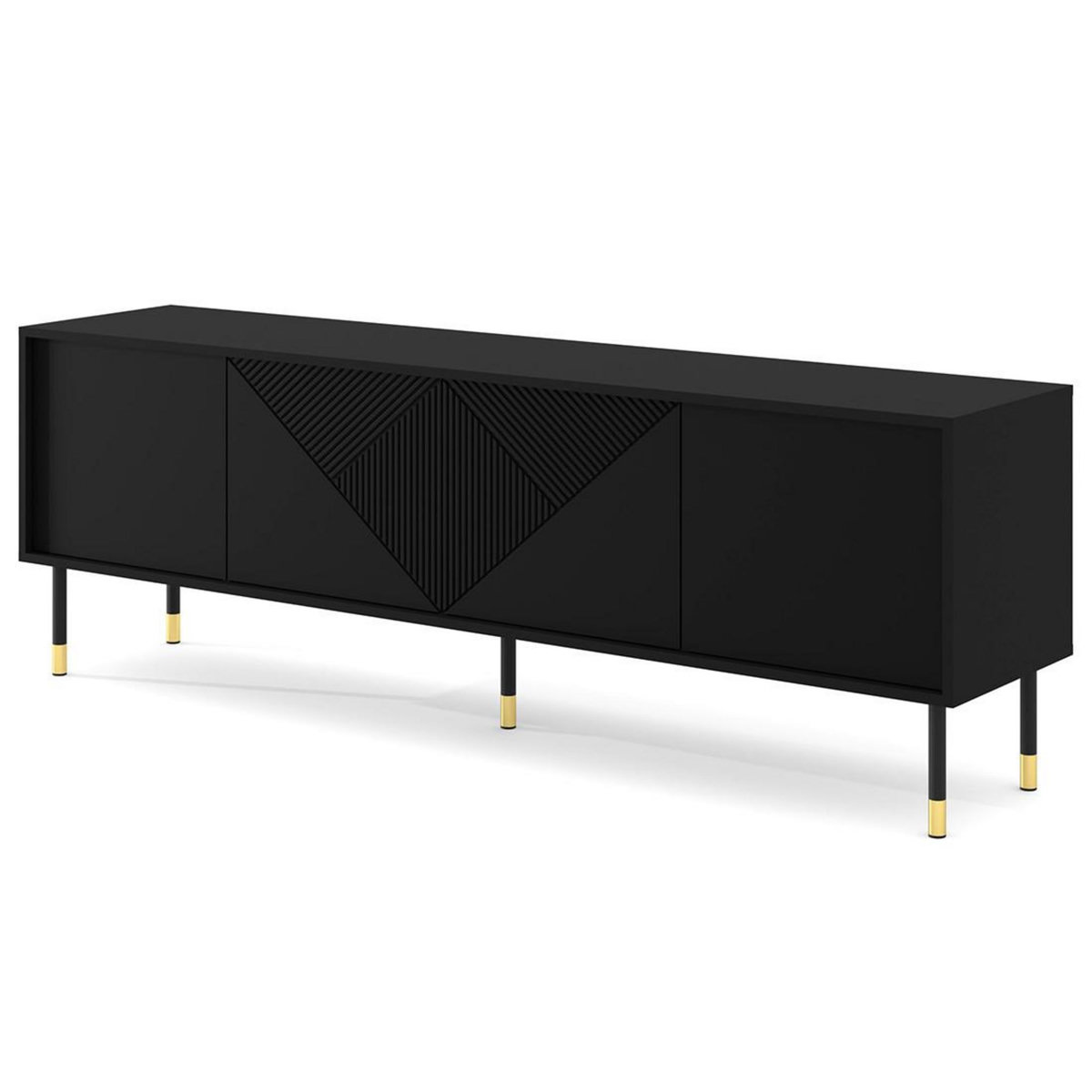 BEST MOBILIER Kirua - meuble tv - 4 portes - 180 cm