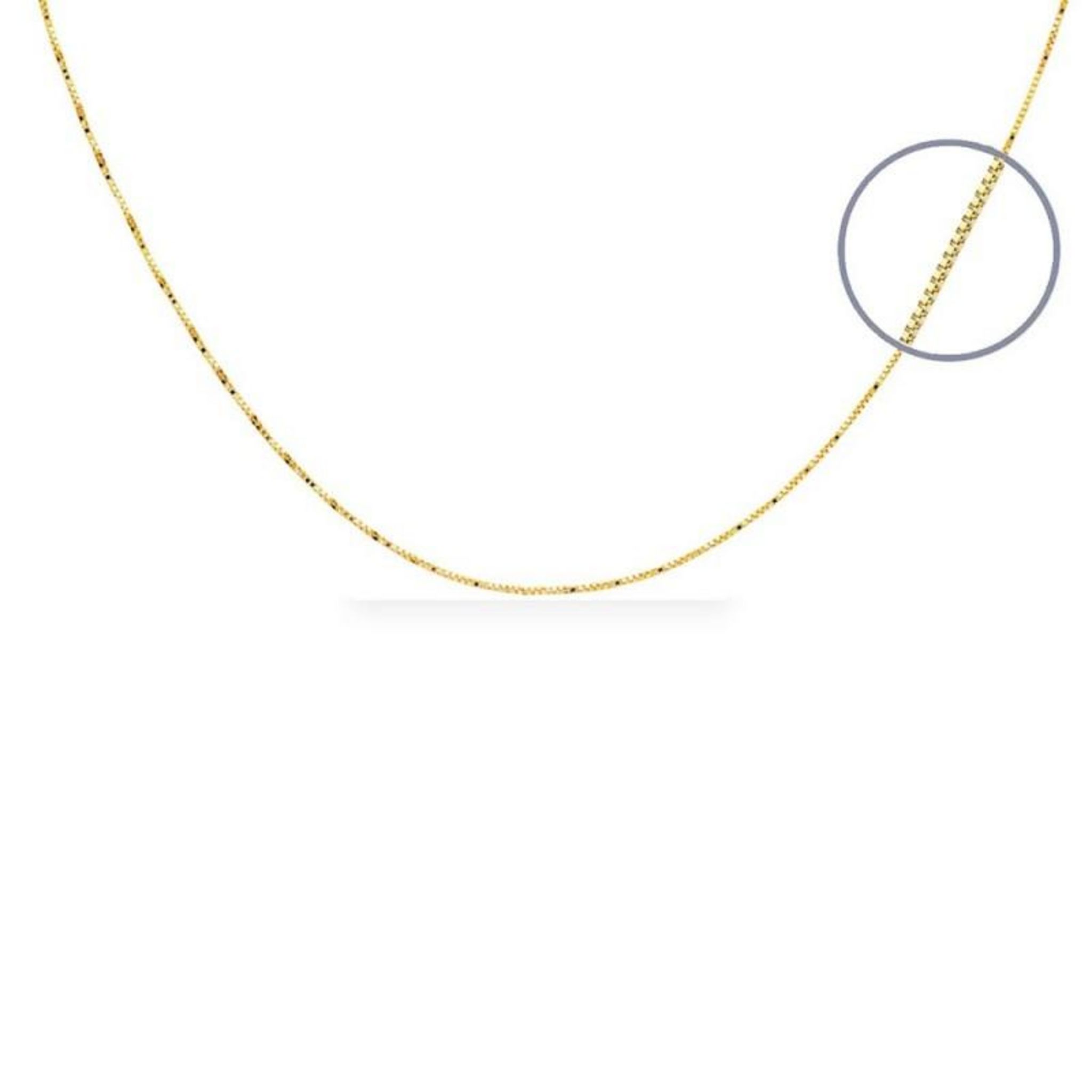Collier en or jaune 18K (750/oo) composé d'une chaine maille forçat