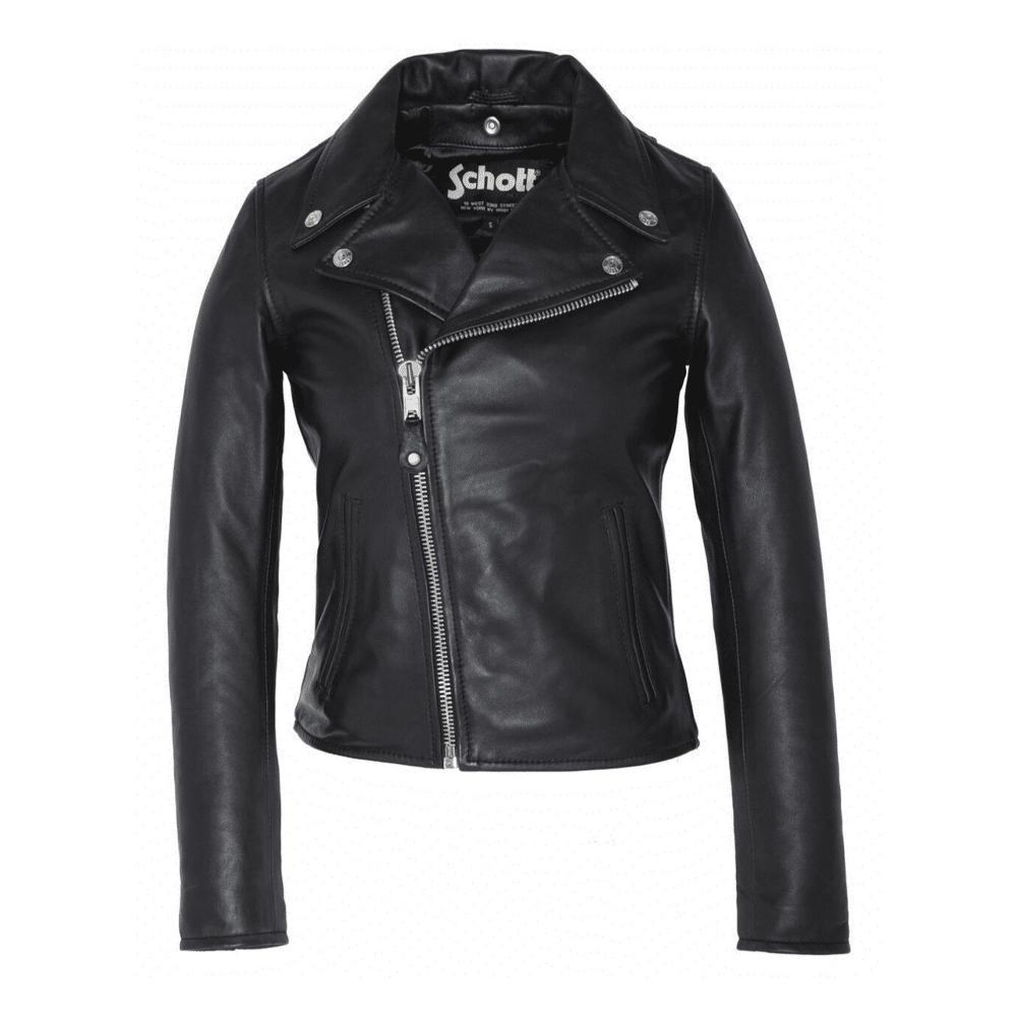 Voir la diapositive 1 : Schott Perfecto Noir Femme Schott  LCW8614