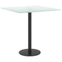Voir la diapositive 4 : VIDAXL Dessus de table blanc 40x40 cm 6 mm verre trempe design marbre