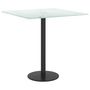 Voir la diapositive 4 : VIDAXL Dessus de table blanc 40x40 cm 6 mm verre trempe design marbre