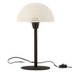 Paris Prix Lampe à Poser  Champignon Brillant  36cm Blanc