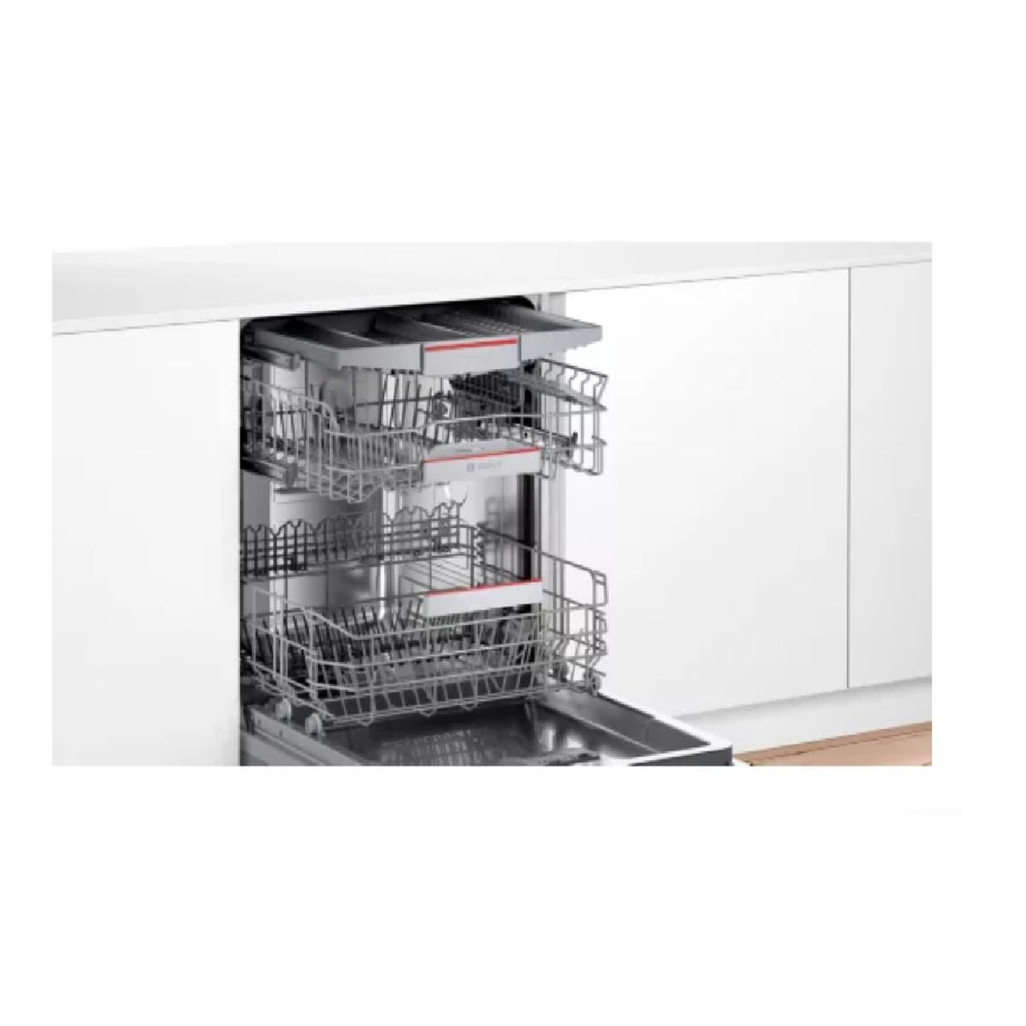 Voir la diapositive 5 : BOSCH Lave-vaisselle intégrable 60cm 14 couverts 42db avec bandeau noir - SMI4HCB19E