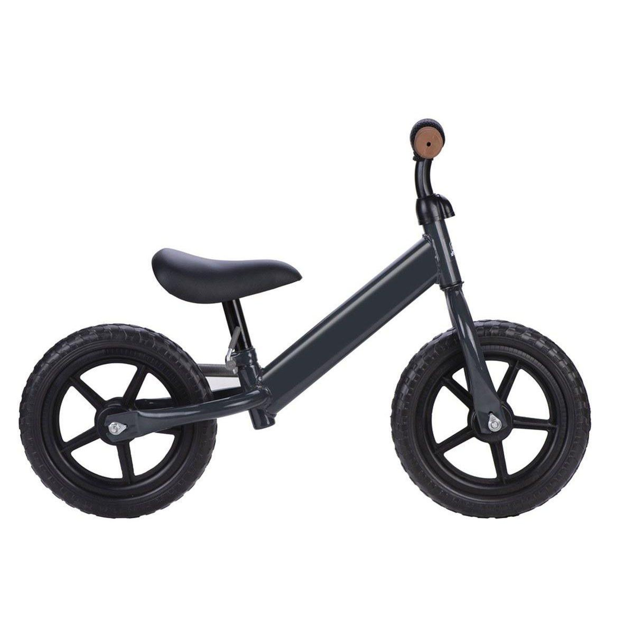 Voir la diapositive 2 : 1001JOUETS Draisienne enfant - 10 pouces - Ajustable en hauteur - À partir de 2 ans - Anthracite