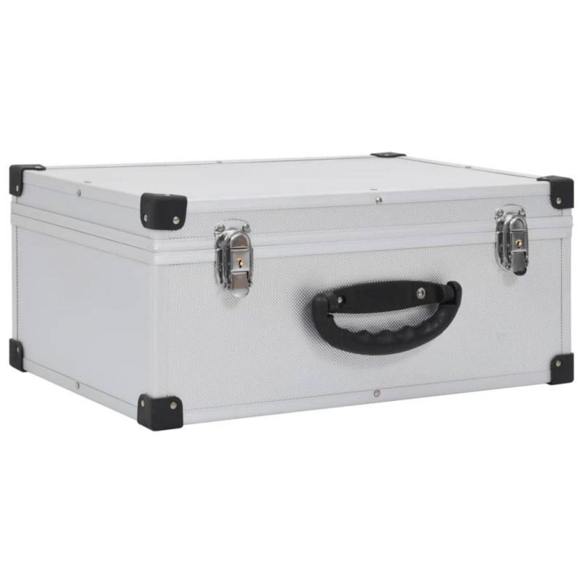 VIDAXL Étui de CD pour 60 CD Aluminium ABS Argenté