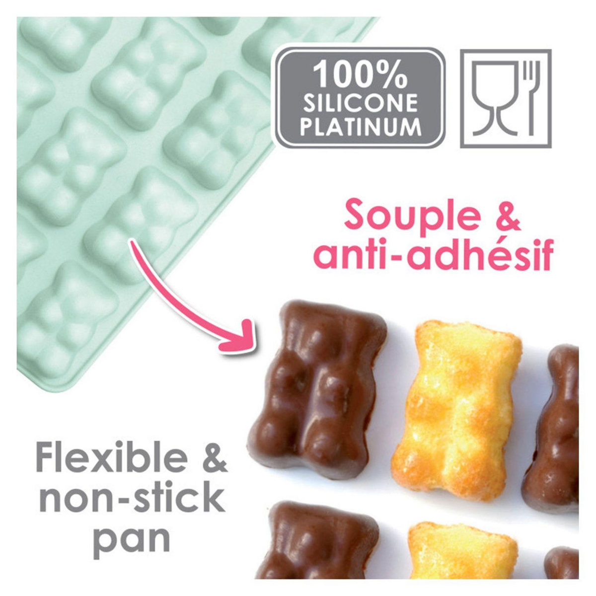 SCRAPCOOKING Moules oursons guimauve-chocolat