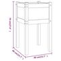 Voir la diapositive 6 : VIDAXL Jardiniere d'exterieur 50x50x70 cm bois de pin massif