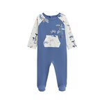 Petit Béguin Pyjama bébé Mexico. Coloris disponibles : Bleu