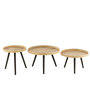 Voir la diapositive 2 : Paris Prix Lot de 3 Tables Gigognes  Perry  70cm Naturel