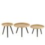 Voir la diapositive 2 : Paris Prix Lot de 3 Tables Gigognes  Perry  70cm Naturel