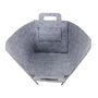 Voir la diapositive 3 : Paris Prix Panier de Rangement  Feutre Pliable  25cm Gris