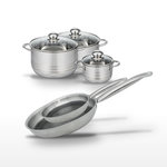 ELO Lot Poêles 24/28cm & Faitouts 14/20/24cm Elo Relief Solution