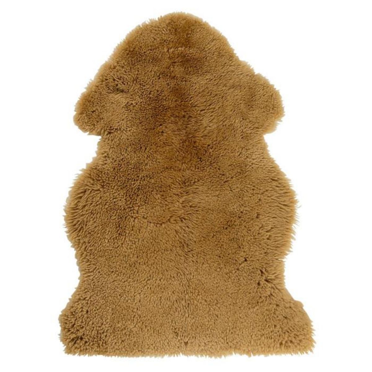 Paris Prix Tapis Déco  Peau de Mouton  50x80cm Ocre