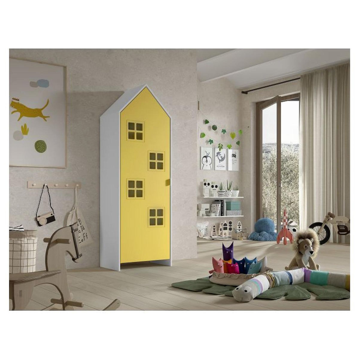 Vipack Armoire Casami Bruges Avec Porte En More Jaune