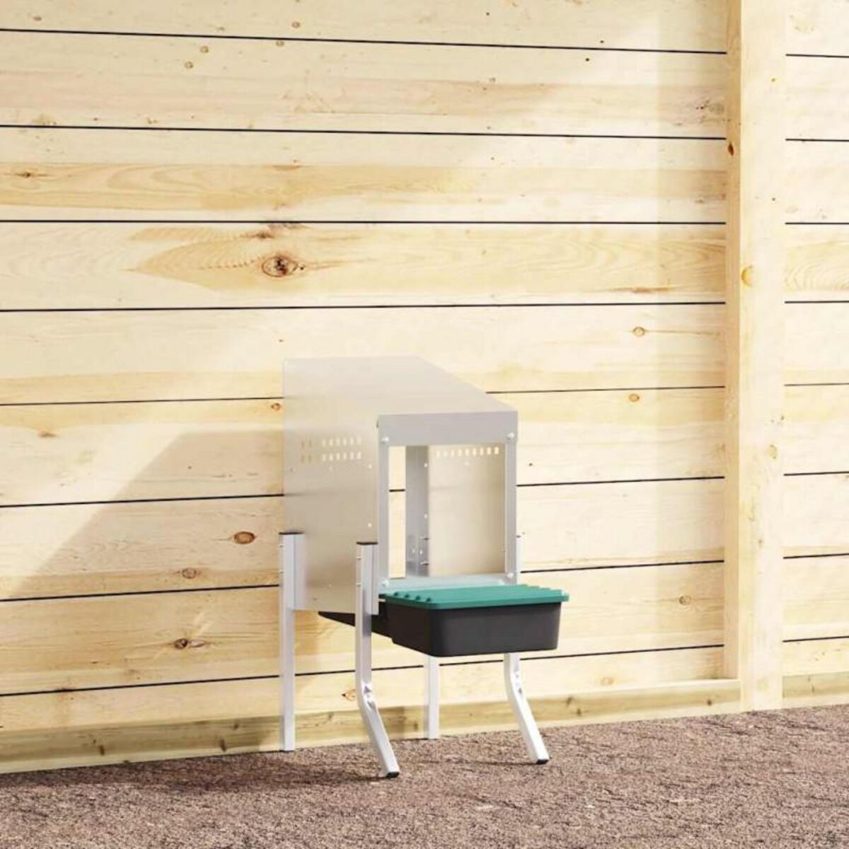 VIDAXL Nichoir à poules1 compartiment avec pieds en acier galvanisé