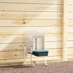 VIDAXL Nichoir à poules1 compartiment avec pieds en acier galvanisé