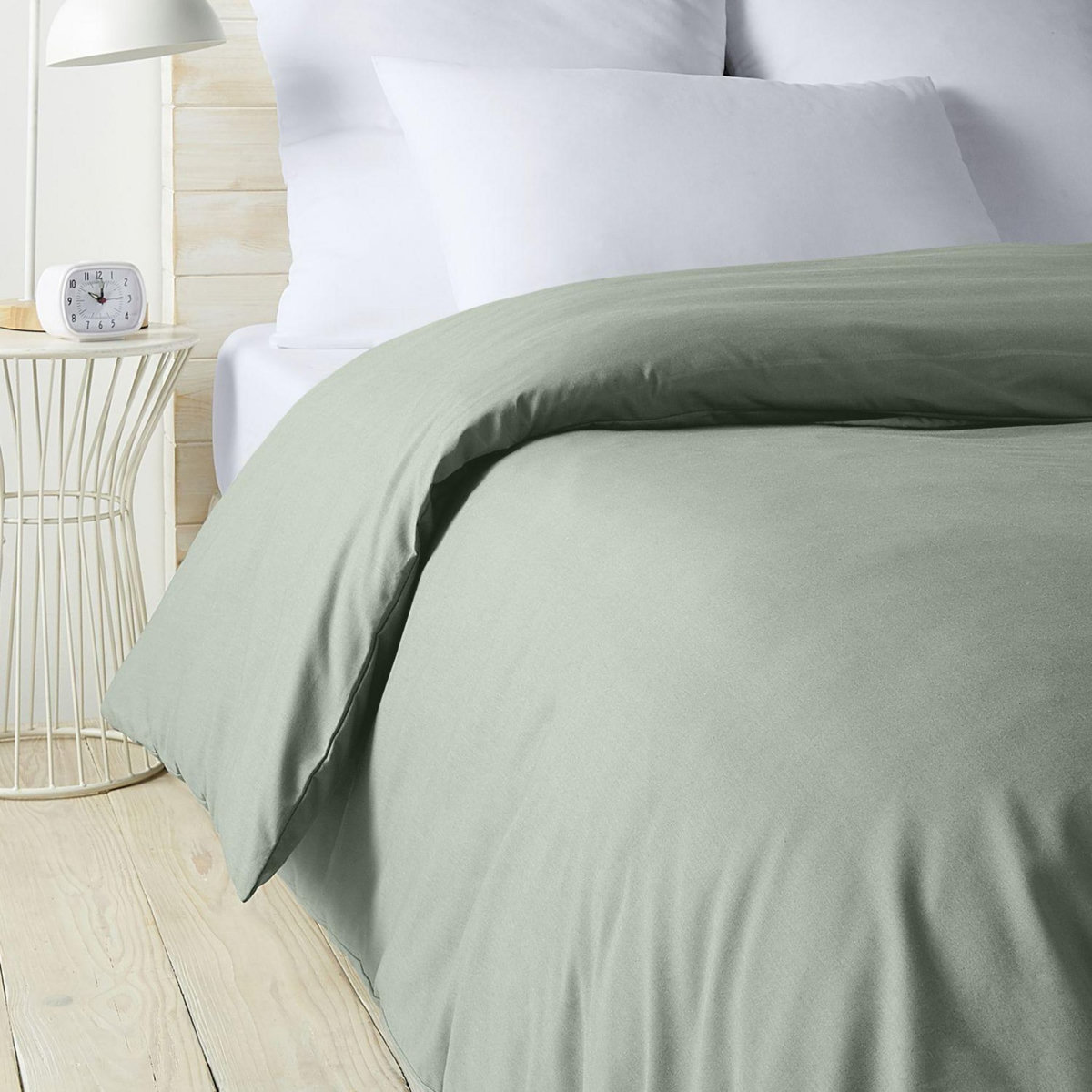 ACTUEL Housse de couette unie en percale de coton 