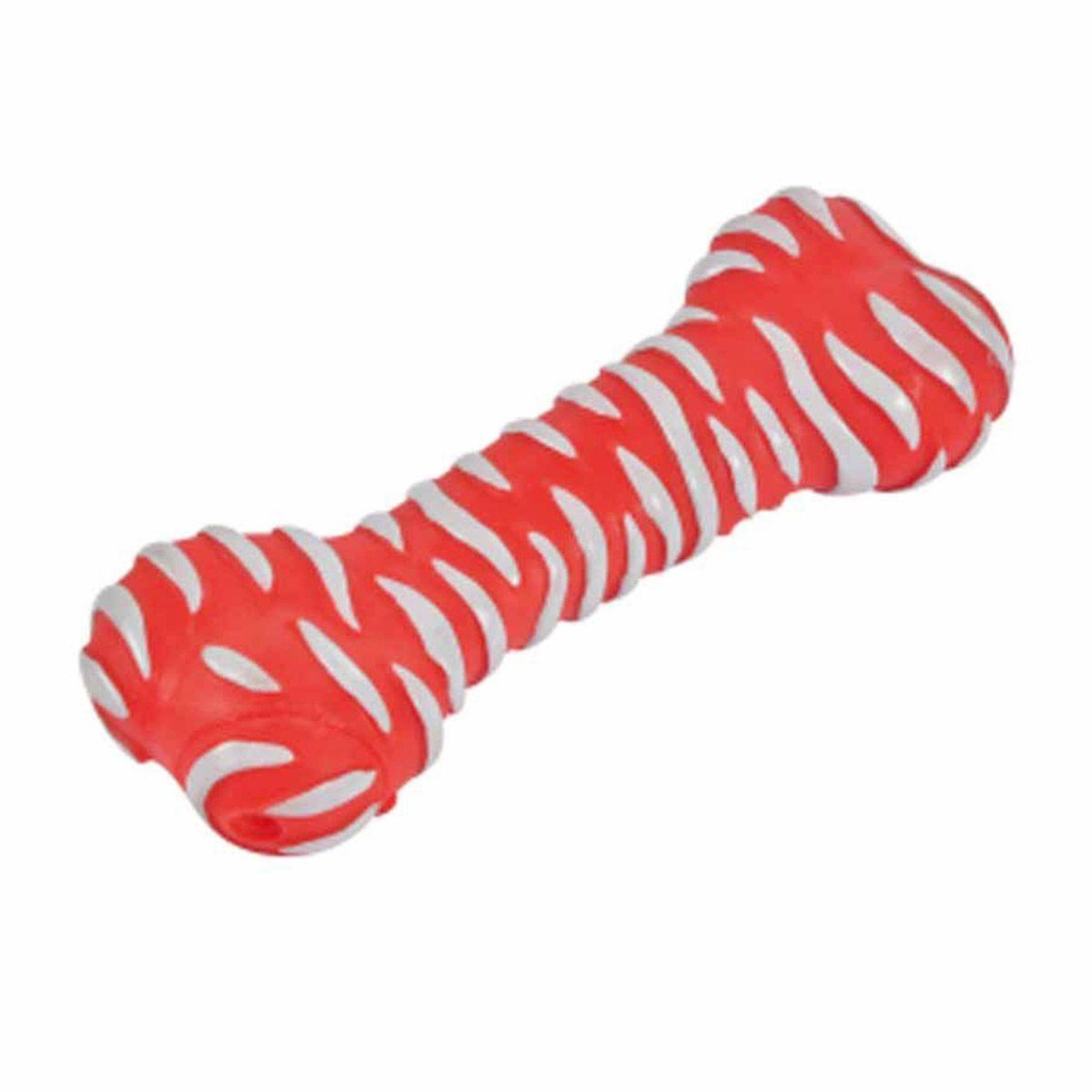 LOVE STORY Jouet pour chien  forme os  18cm rouge